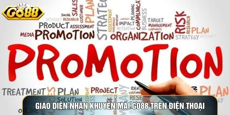 Giao diện nhận khuyến mãi Go88 trên điện thoại Android và iOS