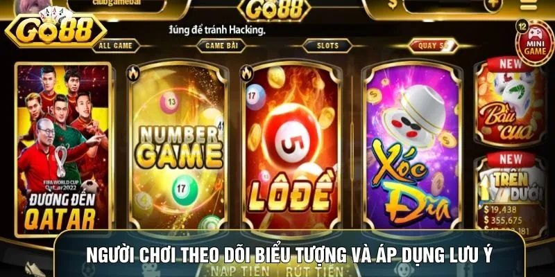 Người chơi theo dõi biểu tượng và áp dụng lưu ý về đặt cược để tối ưu cơ hội thắng