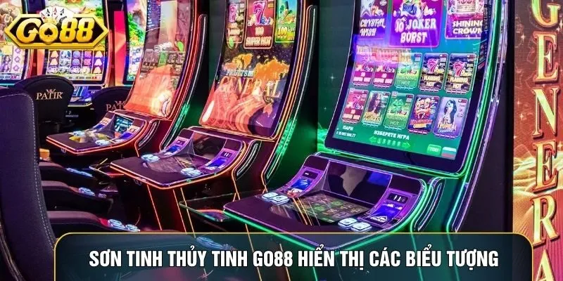 Sơn Tinh Thủy Tinh Go88 hiển thị các biểu tượng đặc trưng và tỷ lệ nhân rõ ràng
